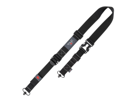 Black Double Point Rifle Sling with QD Swivels