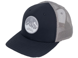Glock Snapback Born in Austria Hat, Adjustable (Navy/Gray)