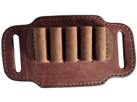 1791 Gunleather Brown Leather Ammo Belt Slide 12 Gauge