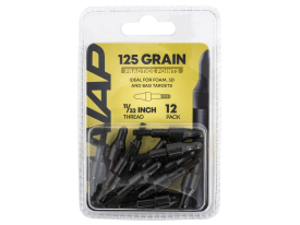 inNAP 3D Practice Points 125gr 11/32 Steel Tips Fixed Black
