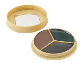 Camo Face Paint Kit Black Brown Dark Green