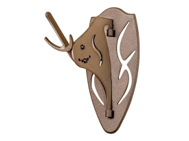 Big Hooker Short Arm Brown Steel Wall Mount