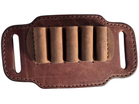 Brown Leather Ammo Belt Slide by 1791 Gunleather