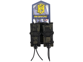 High Speed TACO Mag Pouch Double Black MultiCam for Pistol Mags