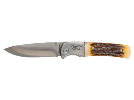 Browning Buckmark Hunter Folding Knife Jigged Bone Handle