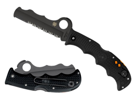 Spyderco Assist Black Blade Emergency Rescue Knife