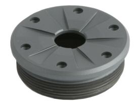 Silencerco Bravo Front Cap 5.56x45mm NATO Stainless Steel Gray
