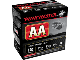 Winchester 12 Gauge 2.75 1-1/8 oz 8 Shot 1145 fps (Box)