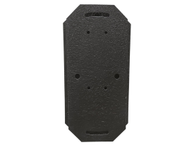 Large Black Shoulder Flush Mount Steel