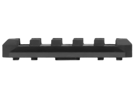Aim Sports 5 Slot Picatinny M-lok Rail Section Black Anodized M-lok Rail
