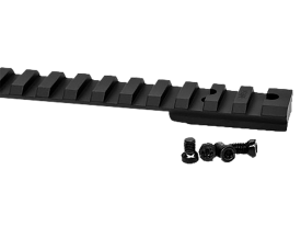 Warne XPR Picatinny Rail Short Action Black 0 MOA