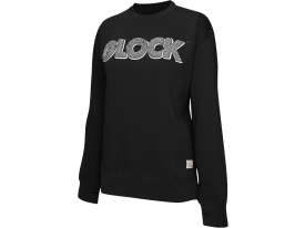 Glock Ladies Crewneck Raglan Fleece Sweeter, Size Med (Black)