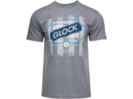 Glock Men's Blue Line Logo T-Shirt, Size 3XL (Gray)