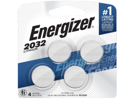 Energizer CR2032 Lithium Battery Silver 3V 235mAh 4 Pack
