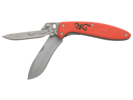 Browning Primal Scalpel 2 Blade Replaceable Knife Orange