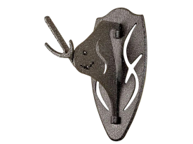 Big Hooker Short Arm Black Steel Wall Mount