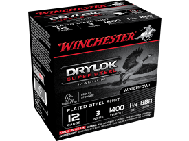 Winchester Drylok Super Steel 12 Gauge 3 1-1/4 oz BBB Shot (Box)