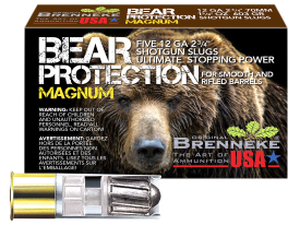 Brenneke Bear Protection 12 Gauge 2.75 1-3/8 oz Slug (Box)