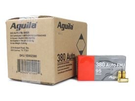 Aguila .380 ACP 95 Gr FMJ (Case)