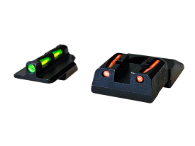 HiViz LiteWave Ruger Security 9 Fiber Optic Sight Set Black