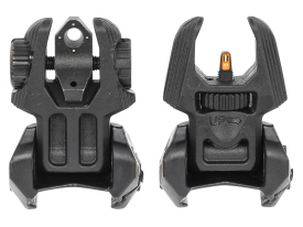 Meprolight USA FUBS Flip Up Sights Black AR Orange Green Tritium
