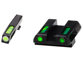 Hiviz LiteWave H3 Sights for Glock Green Tritium Front Fiber Optic Rear