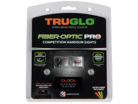 Truglo Fiber-Optic Pro Red Front Sight Black Rear Glock 21