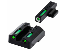 TruGlo TFX Handgun Sight Set for CZ P10 Black Tritium Fiber Optic