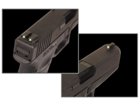Truglo Tritium Green Sights for Glock 21 Black Nitride