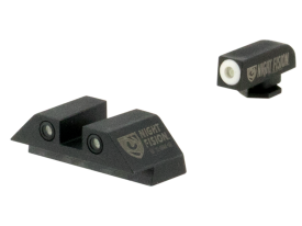 Night Fision Square Night Sight Set Glock 43 White/White