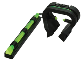HiViz TriViz Turkey Deer Sight Set Black Green Fiber Optic