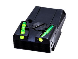 HiViz Adjustable Green Fiber Optic Rear Sight Ruger MK I-IV