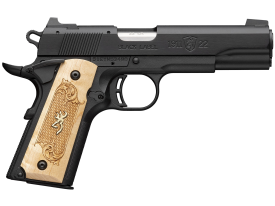 Browning® - 051067490 - 1911-22 Black Label Medallion 22 LR 4.25" Semi Auto 10+1 Black Maple Pistol