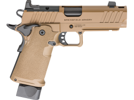 Springfield Armory® - PH9117AOSCBCOMP - 1911 DS Prodigy Comp 9mm Luger 4.25" Semi Auto 20+1 Coyote Brown Pistol