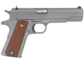 Colt 1911 Government 38 Super 5" 9+1 Stainless Steel Rosewood
