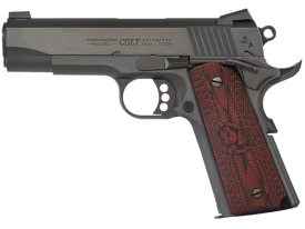 Colt Commander 38 Super 4.25" 9+1 Blued Steel Black Cherry G10