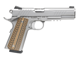 Savage Arms 1911 9mm 5" 10+1 Stainless Hyena Brown G10