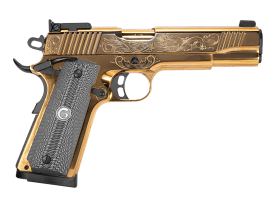 Engraved Girsan MC1911 Match Government 45ACP Adjustable Sight Gold