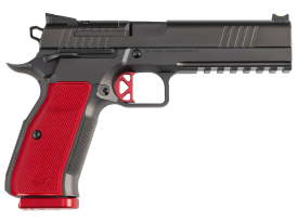 Dan Wesson DWX 9mm 4.95" 19+1 Black Red Grip