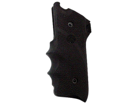 Hogue Black Rubber Grip with Finger Grooves for Ruger MK II III