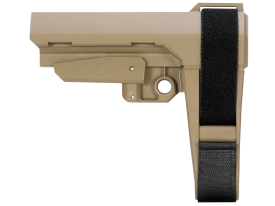 SB Tactical SBA3 FDE Adjustable Pistol Stabilizing Brace