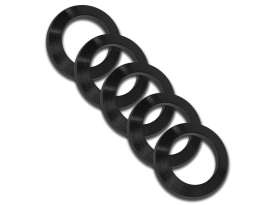 GrovTec US Inc 308 Cal Black Nitride Crush Washer 5 Pack