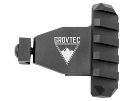 GrovTec US Inc Picatinny Rail 45 Angled Black Aluminum