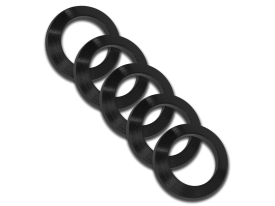 GrovTec US Inc .223 Crush Washers 5 Pack Black Nitride Steel