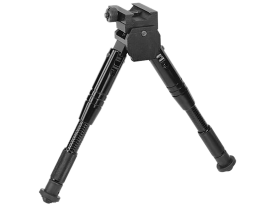 Caldwell AR Bipod Prone Matte Black Aluminum with Swivel Stud