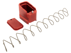 Shield Arms Aluminum Red Anodized Magazine Extension for Glock