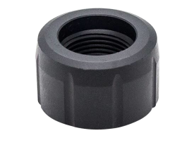 SilencerCo Black Steel 9mm Thread Protector 1/2x28