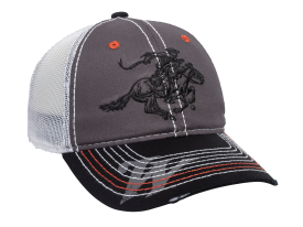 Outdoor Cap Snapback Winchester Trucker Hat, Adjustable (Gray/Black/White)