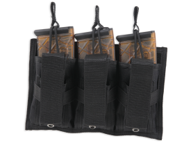 Bulldog Tri-Double Mag Pouch Black Belt Loop