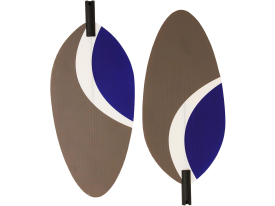 Mojo Outdoors Magnetic Replacement Wing Set Gray/White/Blue